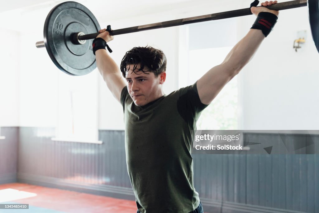 Pushing Himself to Achieve Fitness Goals
