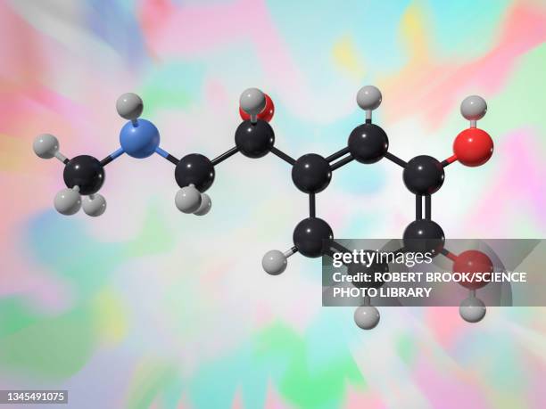 adrenalin molecule, illustration - hydrogen molecule stock illustrations