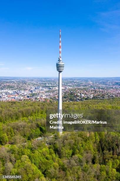 stuttgart tv tower stuttgart tower skyline aerial view city architecture travel travel in stuttgart, germany - stuttgart skyline stock pictures, royalty-free photos & images