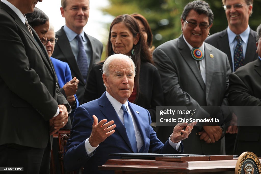 President Biden Delivers Remarks On Restoring Protections For National Monuments