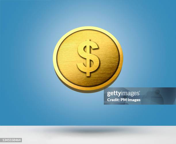 floating coin - us currency stock-fotos und bilder