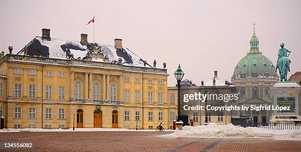 amalienborg palace - amalienborg palace stock-fotos und bilder