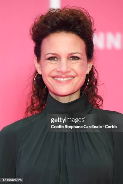 Carla Gugino attends the opening ceremony during the 4th Canneseries Festival on October 08, 2021 in Cannes, France.