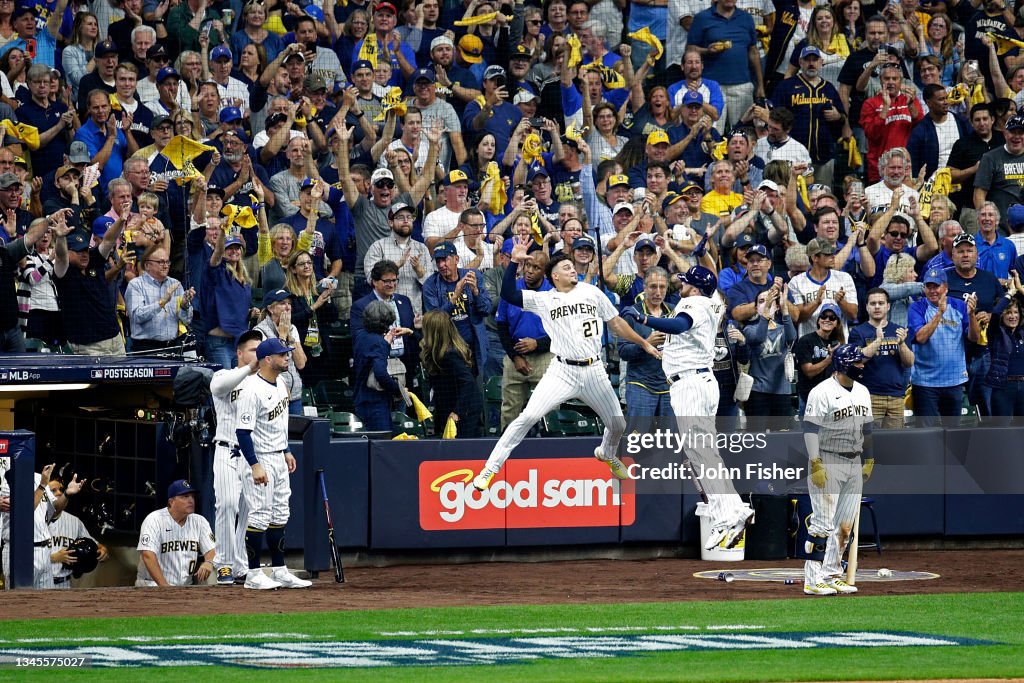 Division Series - Atlanta Braves v Milwaukee Brewers - Game One