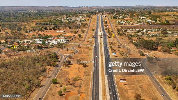 aerial view of brasilia. - federal district stock pictures, royalty-free photos & images