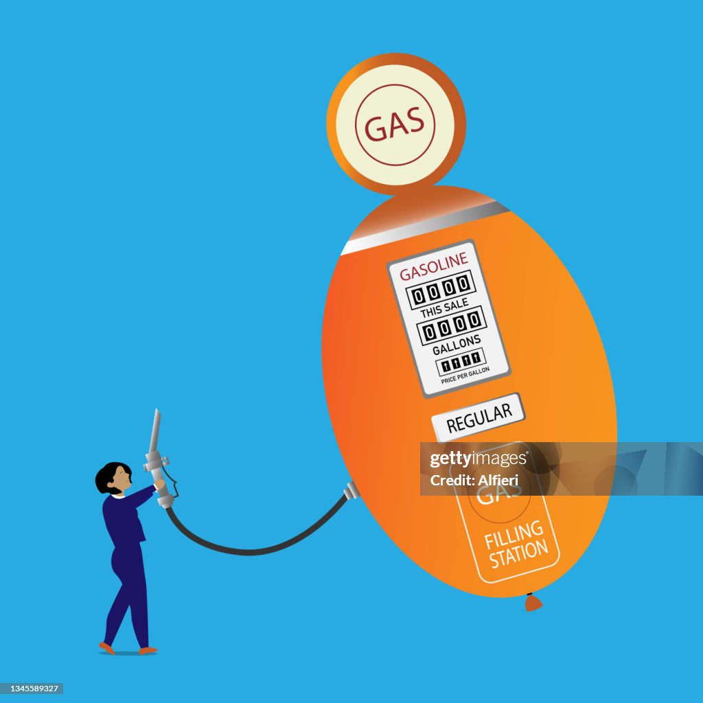 Pump Inflation Vector Gas Pump Inflation High-Res Vector Graphic - Getty Images