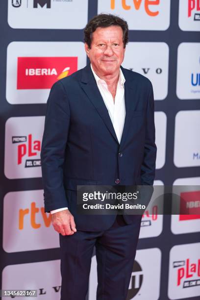 Joaquim de Almeida attends to Red Carpet of Platino Awards 2021 at IFEMA on October 03, 2021 in Madrid, Spain.