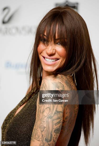 Jodie Marsh attends The Global Angel Awards at Park Plaza Westminster Bridge Hotel on December 2, 2011 in London, England.