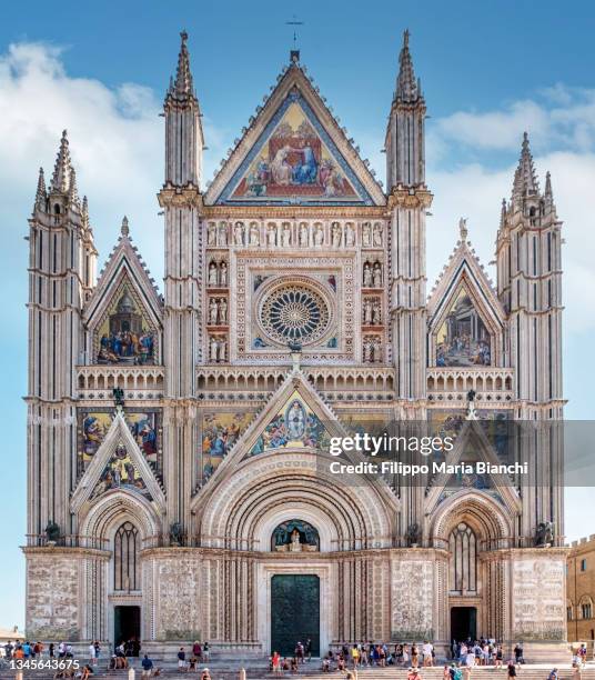 orvieto cathedral - orvieto stock pictures, royalty-free photos & images