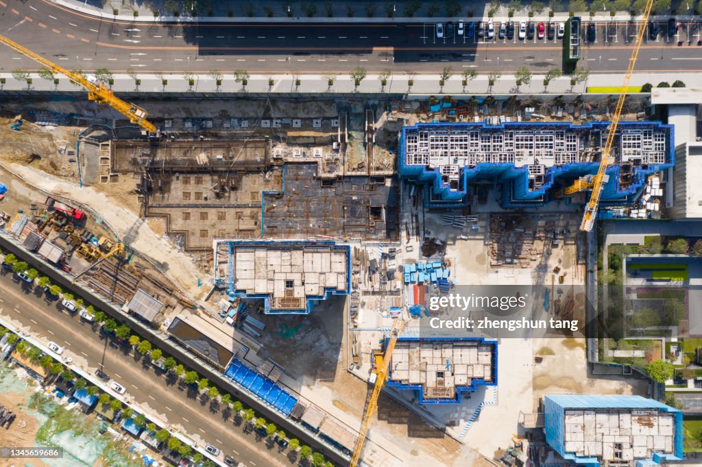 Exterior of residential building under construction