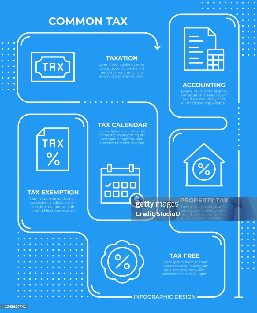 Tax Program Graphics Common Tax Infographic Template High-Res Vector Graphic - Getty Images
