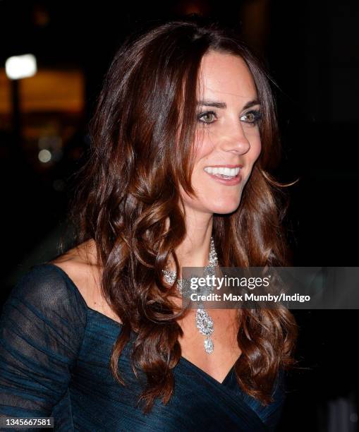 Catherine, Duchess of Cambridge attends The Portrait Gala 2014: Collecting to Inspire at the National Portrait Gallery on February 11, 2014 in...