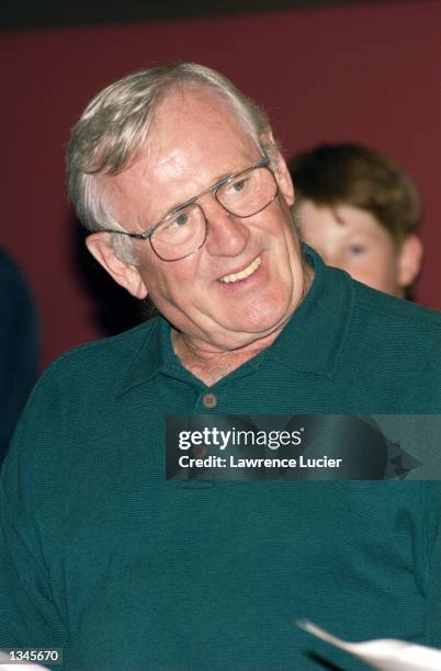 Actor Len Cariou performs at an open rehearsal presentation of works from Brave New World: American Theater Responds to 9/11, at Sardis August 20 in...