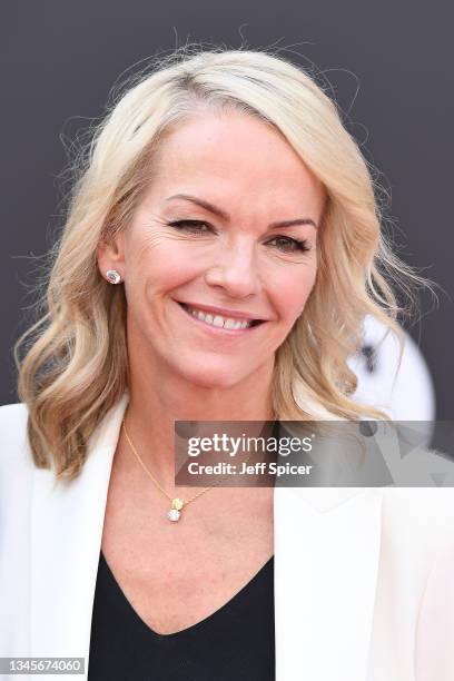 Elisabeth Murdoch attends the "Ron's Gone Wrong" World Premiere during the 65th BFI London Film Festival at The Royal Festival Hall on October 09,...