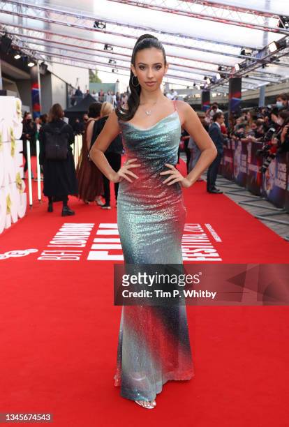 Kylie Cantrall attends World Premiere Screening of 20th Century Studios and Locksmith Animation's "Ron's Gone Wrong" during the London Film Festival...