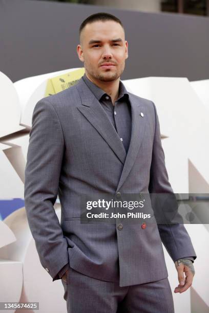 Liam Payne attends the "Ron's Gone Wrong" World Premiere during the 65th BFI London Film Festival at The Royal Festival Hall on October 09, 2021 in...