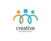 Creative People Logo Vector Illustration Design Editable Resizable EPS 10