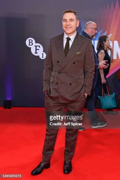 David Walliams attends the "Last Night In Soho" UK Premiere during the 65th BFI London Film Festival at Curzon Soho on October 09, 2021 in London,...