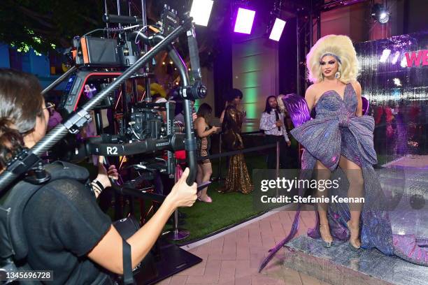 Alyssa Edwards attends the "We're Here" Season 2 Premiere at Sony Pictures Studios on October 08, 2021 in Culver City, California.