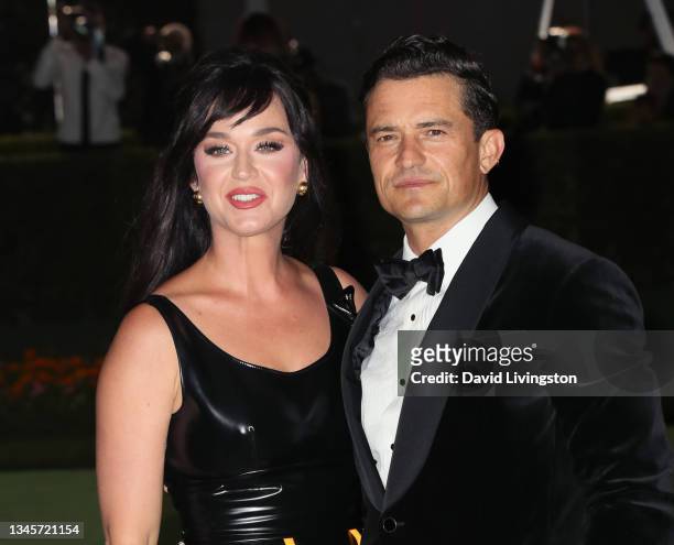 Katy Perry and Orlando Bloom attend The Academy Museum of Motion Pictures Opening Gala at Academy Museum of Motion Pictures on September 25, 2021 in...