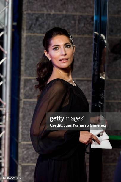 Caterina Murino attends 'Veneciafrenia' premiere during the Sitges 54th International Fantastic Film Festival of Catalonia on October 08, 2021 in...