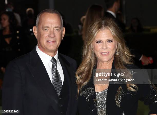 Tom Hanks and Rita Wilson attend The Academy Museum of Motion Pictures Opening Gala at Academy Museum of Motion Pictures on September 25, 2021 in Los...