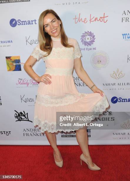 Galina Antonova attends the Karen Michelle's "Love Your Body": Artist For Trauma Fashion Even held at Luxe Sunset Boulevard Hotel on October 3, 2021...
