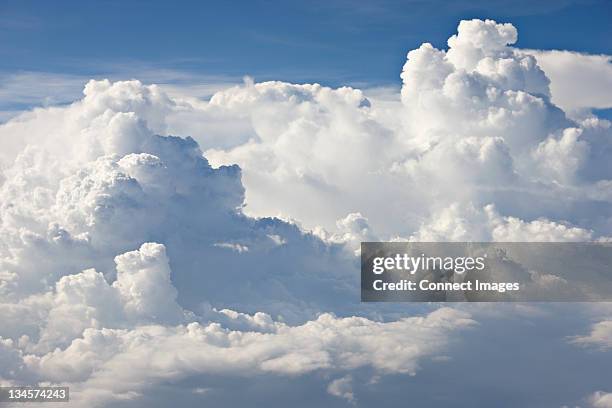 cloudscape against blue sky - above the clouds stock pictures, royalty-free photos & images