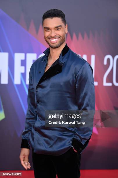 Rege-Jean Page attends the "Last Night In Soho" UK Premiere during the 65th BFI London Film Festival at The Royal Festival Hall on October 09, 2021...