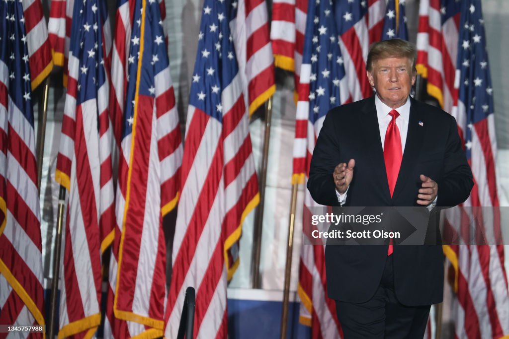Donald Trump Holds Rally At Iowa State Fairgrounds