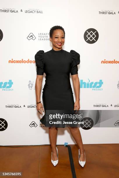 Monique Coleman attends the 12th Annual Thirst Gala & Inaugural Legacy Ball on October 09, 2021 in Azusa, California.