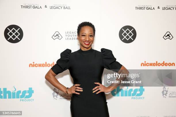 Monique Coleman attends the 12th Annual Thirst Gala & Inaugural Legacy Ball on October 09, 2021 in Azusa, California.