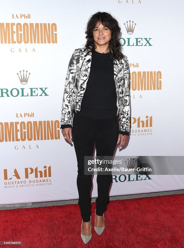 Michelle Rodriguez attends the Los Angeles Philharmonic Homecoming