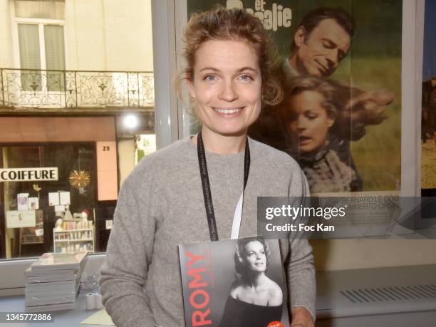 Romy Schneider's daugter actress Sarah Biasini attends the 25th "Journees Nationales Du Livre Et Du Vin" - Book And Wine Festival on October 09, 2021...