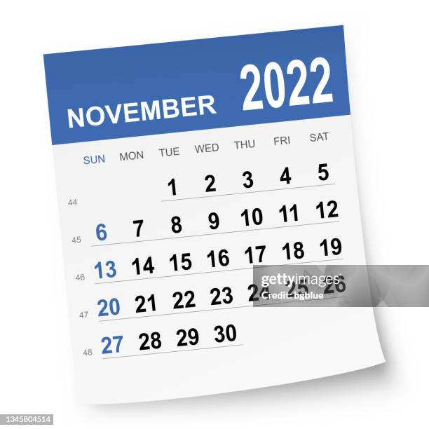 november 2022 calendar - 2018 calendar stock illustrations