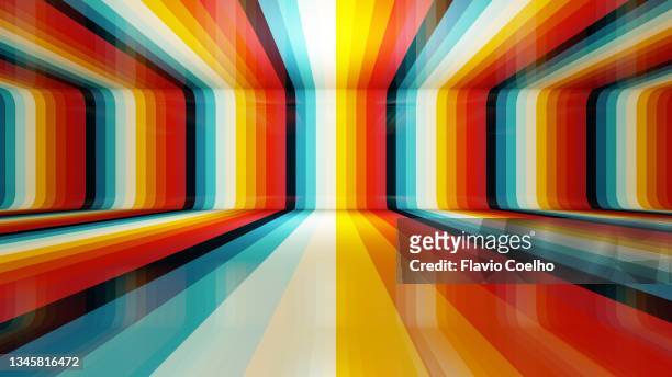 old-fashioned colors striped pattern background - colour image photos ストックフォトと画像