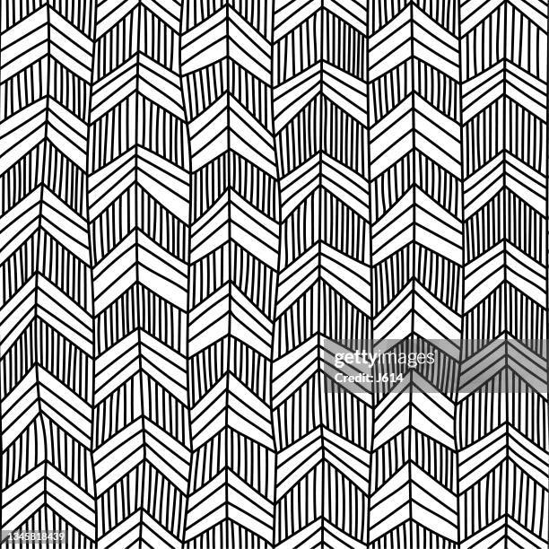 ilustrações de stock, clip art, desenhos animados e ícones de hand drawn seamless pattern - asymmetry