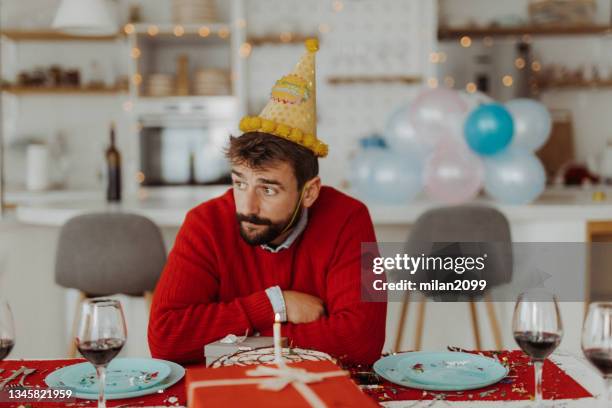 birthday - sad birthday stock pictures, royalty-free photos & images