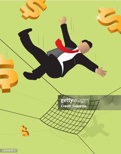 safety net - safety netting stock illustrations