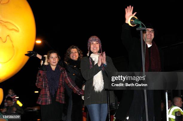 Corrina Gill, Amy Grant, Jenny Gill and Vince Gill attends the 59th Annual Nashville Christmas parade on December 2, 2011 in Nashville, Tennessee.