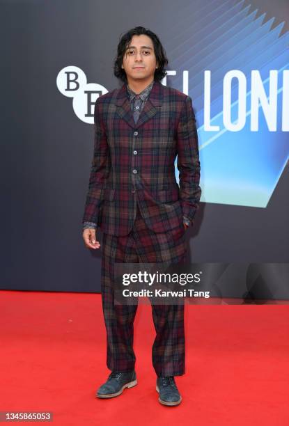 Tony Revolori attends the "The French Dispatch" UK Premiere during the 65th BFI London Film Festival at The Royal Festival Hall on October 10, 2021...