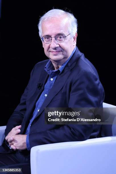 Walter Veltroni attends "Che Tempo Che Fa" Tv Show at Rai Milan Studios on October 10, 2021 in Milan, Italy.