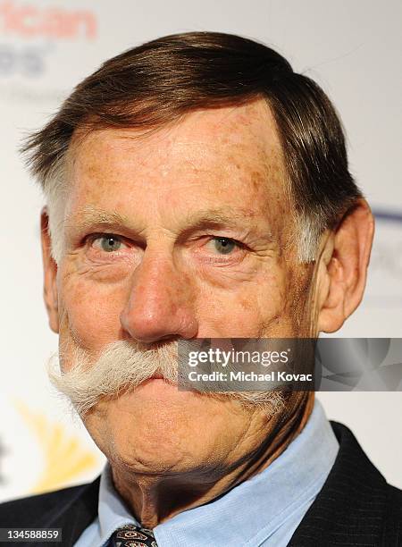 Former NFL player Ben Davidson and guest arrives at the 26th Anniversary Sports Spectacular at the Hyatt Regency Century Plaza on May 22, 2011 in...