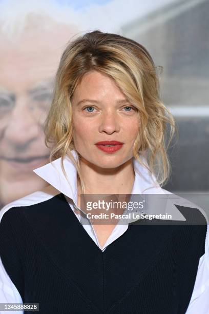 Melanie Thierry attends a tribute to Bertrand Tavernier during the 13th Film Festival Lumiere on October 10, 2021 in Lyon, France.