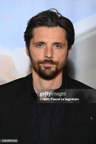 Raphael Personnaz attends a tribute to Bertrand Tavernier during the 13th Film Festival Lumiere on October 10, 2021 in Lyon, France.