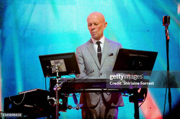 Vince Clarke of Erasure performs at O2 Apollo Manchester on October 10, 2021 in Manchester, England.
