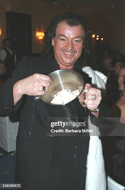 Alfredo Pauly selling lottery tickets at the UNESCO Benefit Gala for Children 2008 at Hotel Maritim on November 1, 2008 in Cologne, Germany.