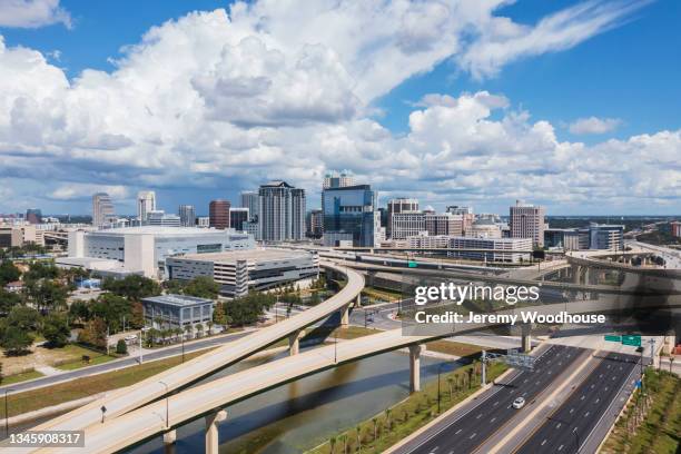 orlando skyline - winter park florida stockfoto's en -beelden