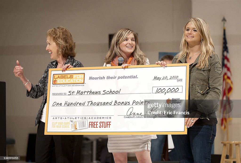 Campbell's Labels For Education Presentation in Partnership with the GRAMMY Foundation Featuring Miranda Lambert