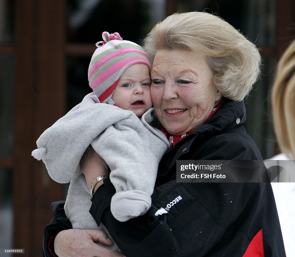 The Dutch Royal Family's Ski Holiday - February 11, 2007